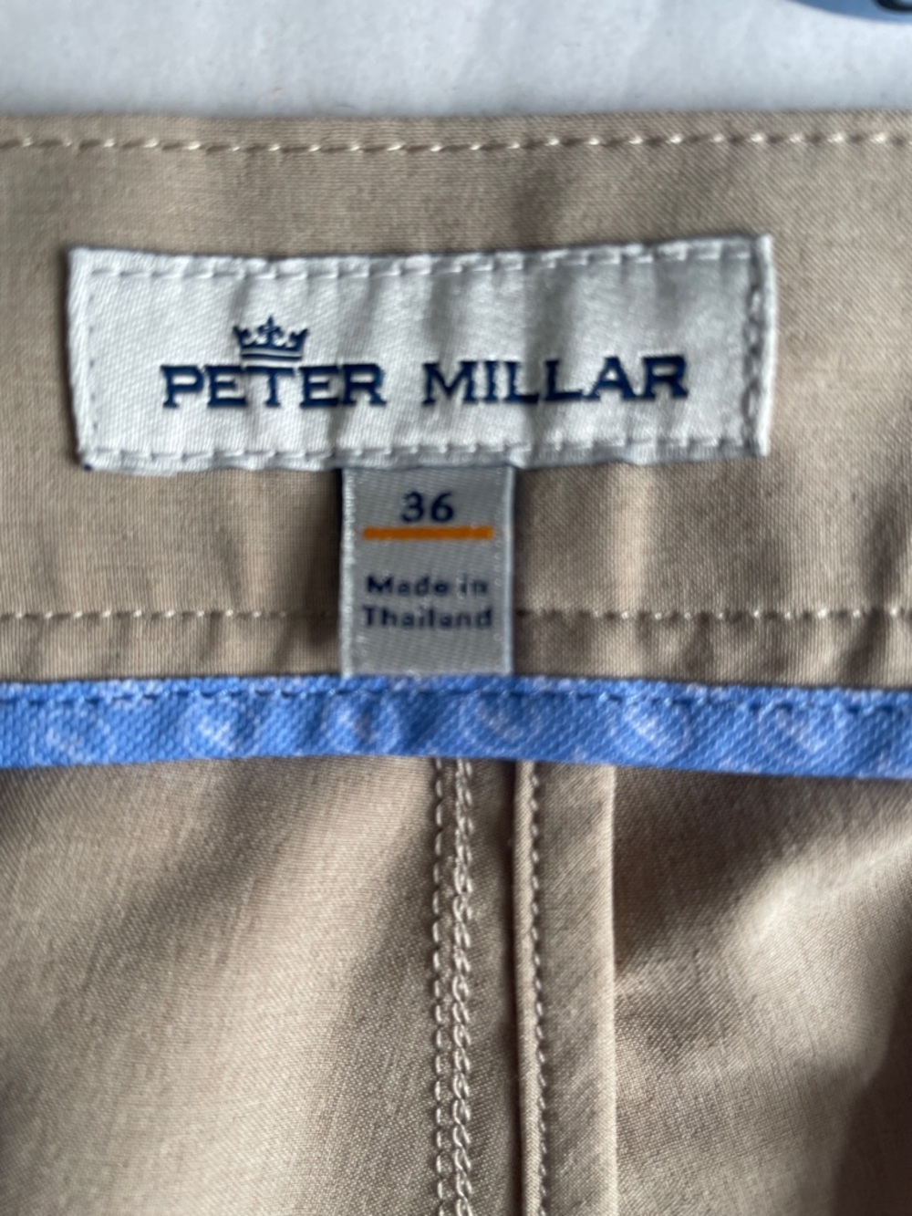 Peter Millar Men’s Khaki Athletic Shorts - Picture 6 of 7